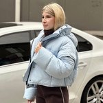 Блакитна коротка куртка-жилетка зимова 1365-blueRealiz