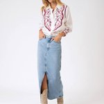 White embroidered shirt sidney-K-Realiz