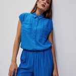 Blouse in electric color L-KO-4045 Moodo