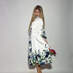 Сукня біла принт вишиванка 933 HARDY