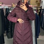 Women's coat burgundy
