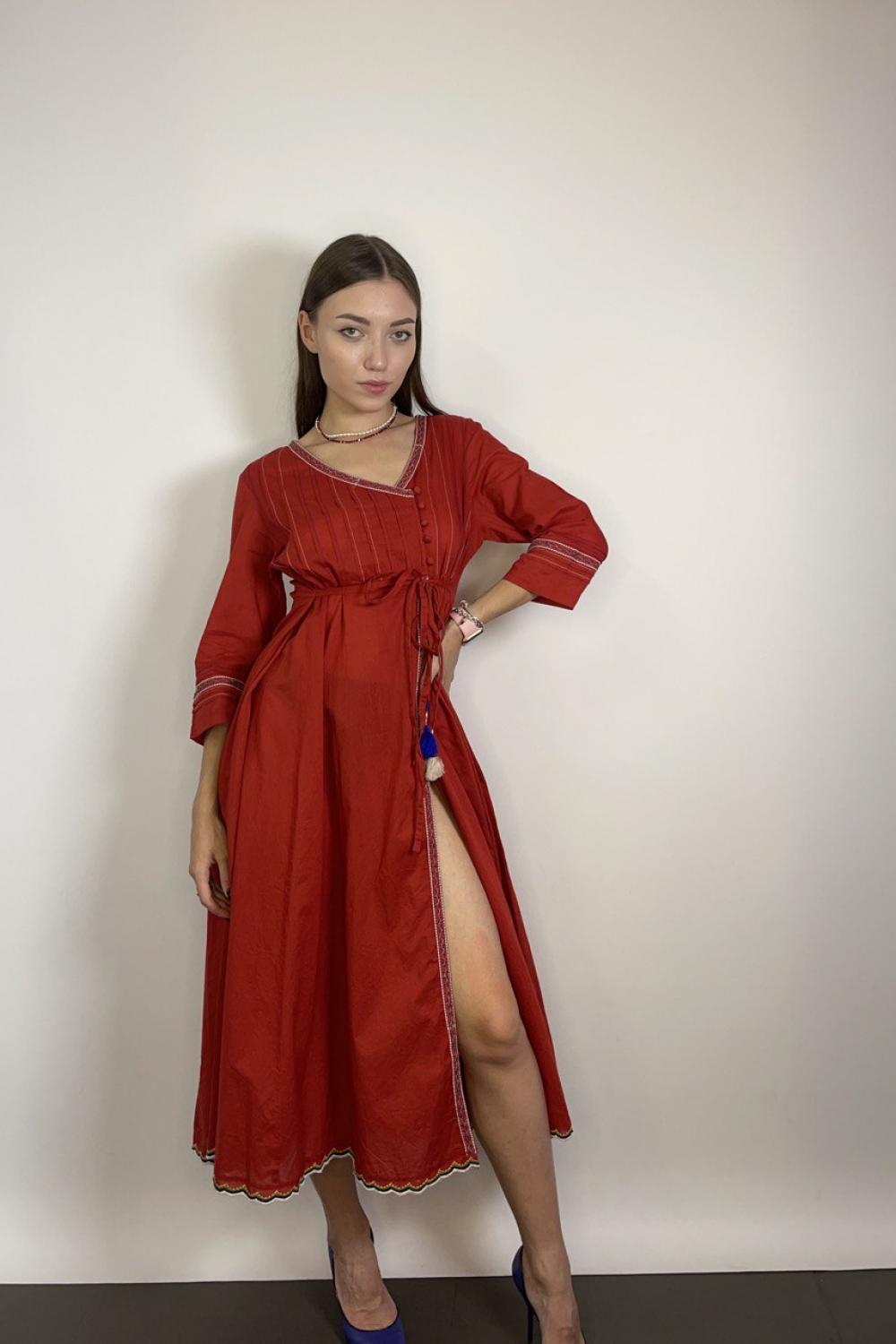 Rhum Raisin boho terracotta dress