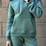 Suit sports warm on fleece turquoise JK3005 DIAS