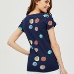 T-shirt blue with Moodo print L-TS-3241