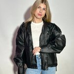 Black matte raincoat jacket