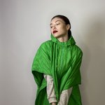Куртка жіноча весняна зелена з вкороченим рукавом FW22-804 Marina V