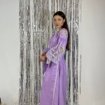 Cукня вишиванка жіноча лляна Рішельє лавандова EMBROIDERED GEM