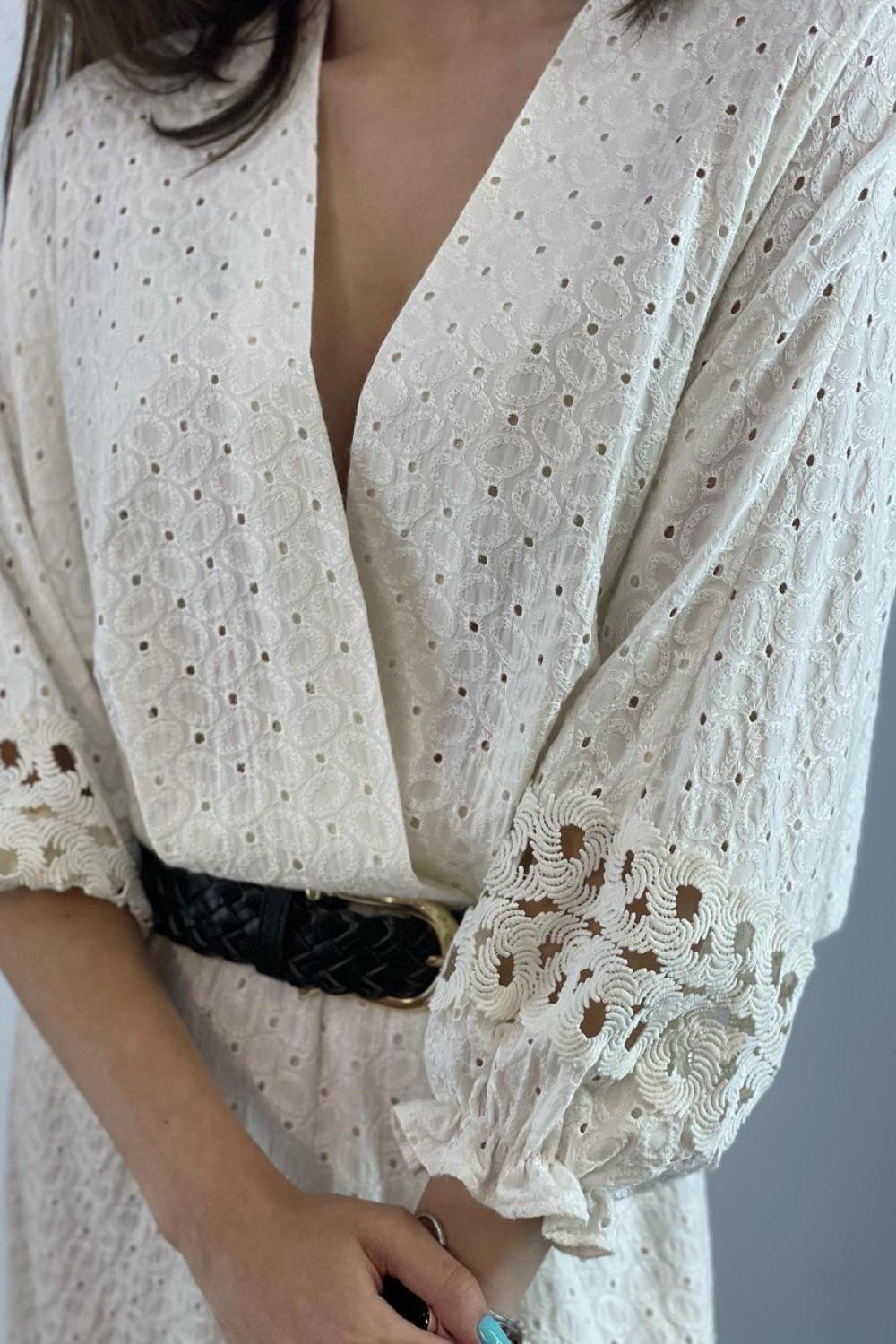 Milk dress in a romantic style FR779725 Briefly
