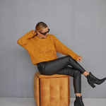 Jumper in mustard color