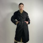Trench coat women's black insulated 937-01 HARDY