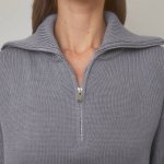 Crop grey sweater