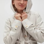 Spring beige raincoat