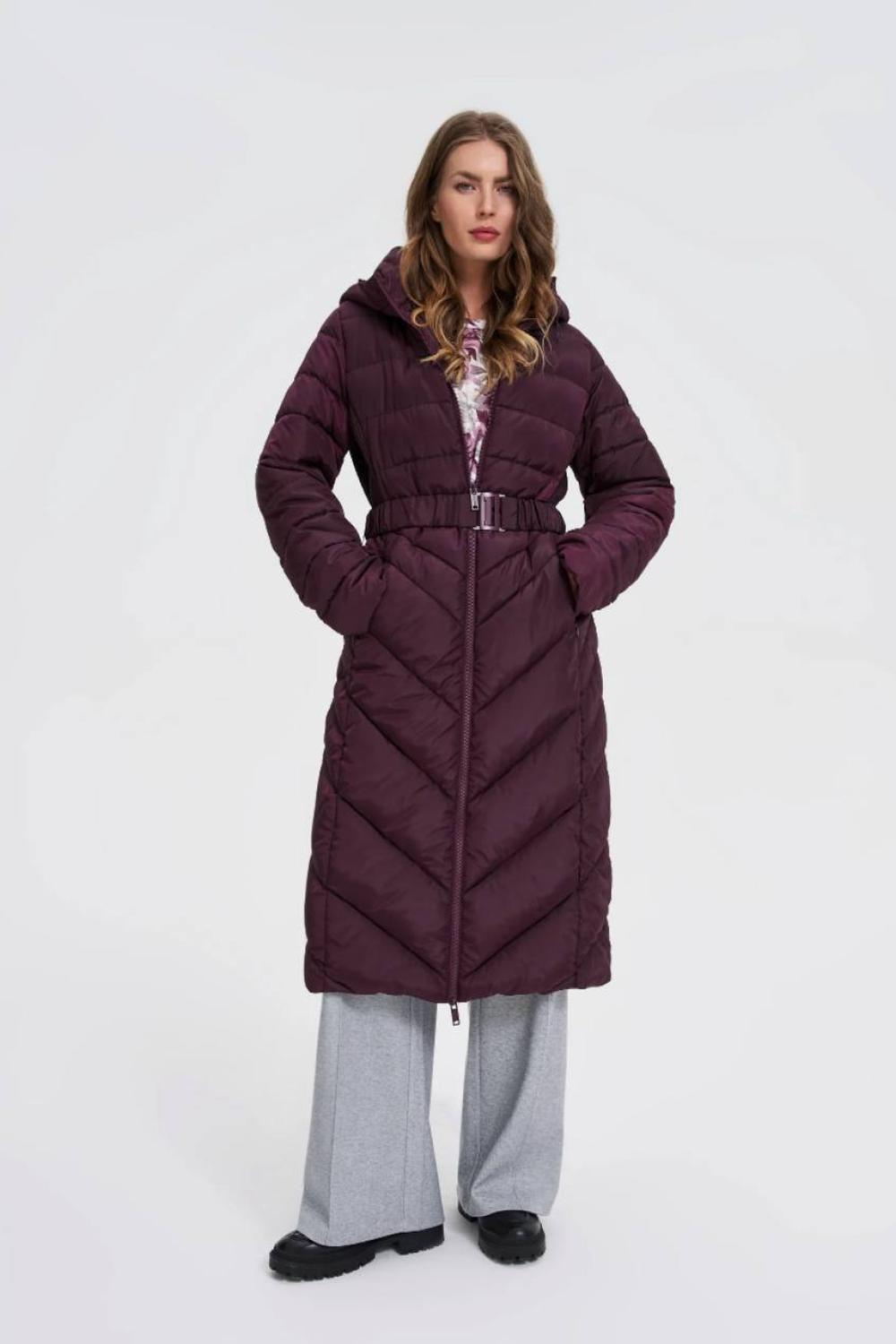 Women's coat burgundy