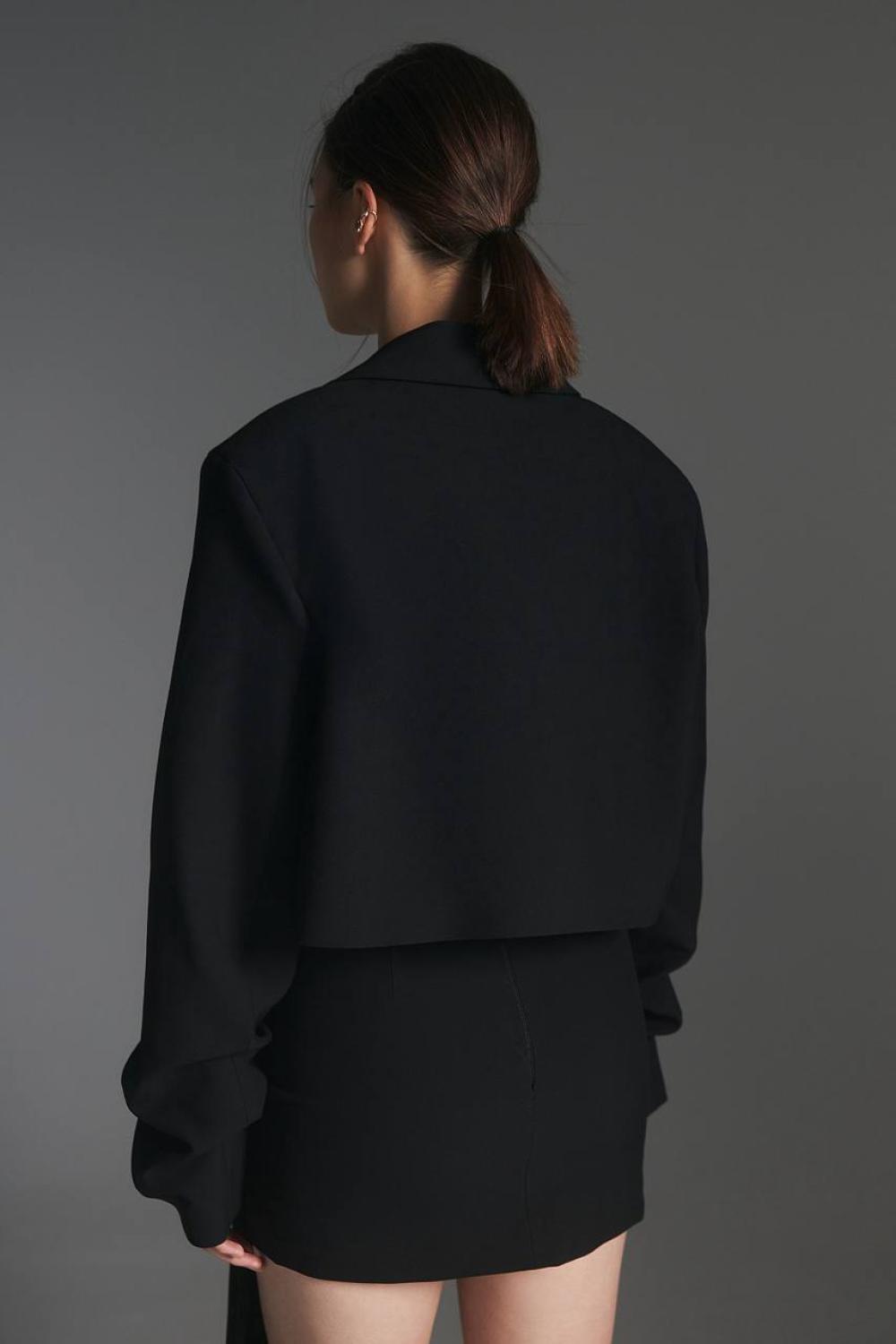 Black crop jacket