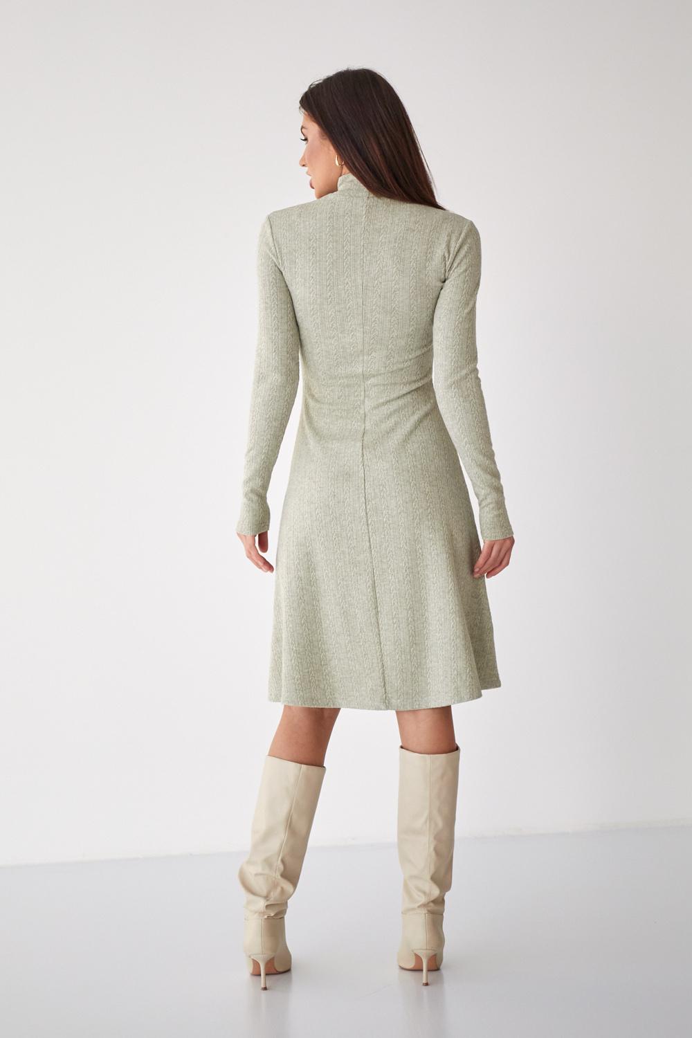 Olive knitted dress Artmon 1352.1