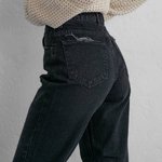 Jeans straight black Woman 464