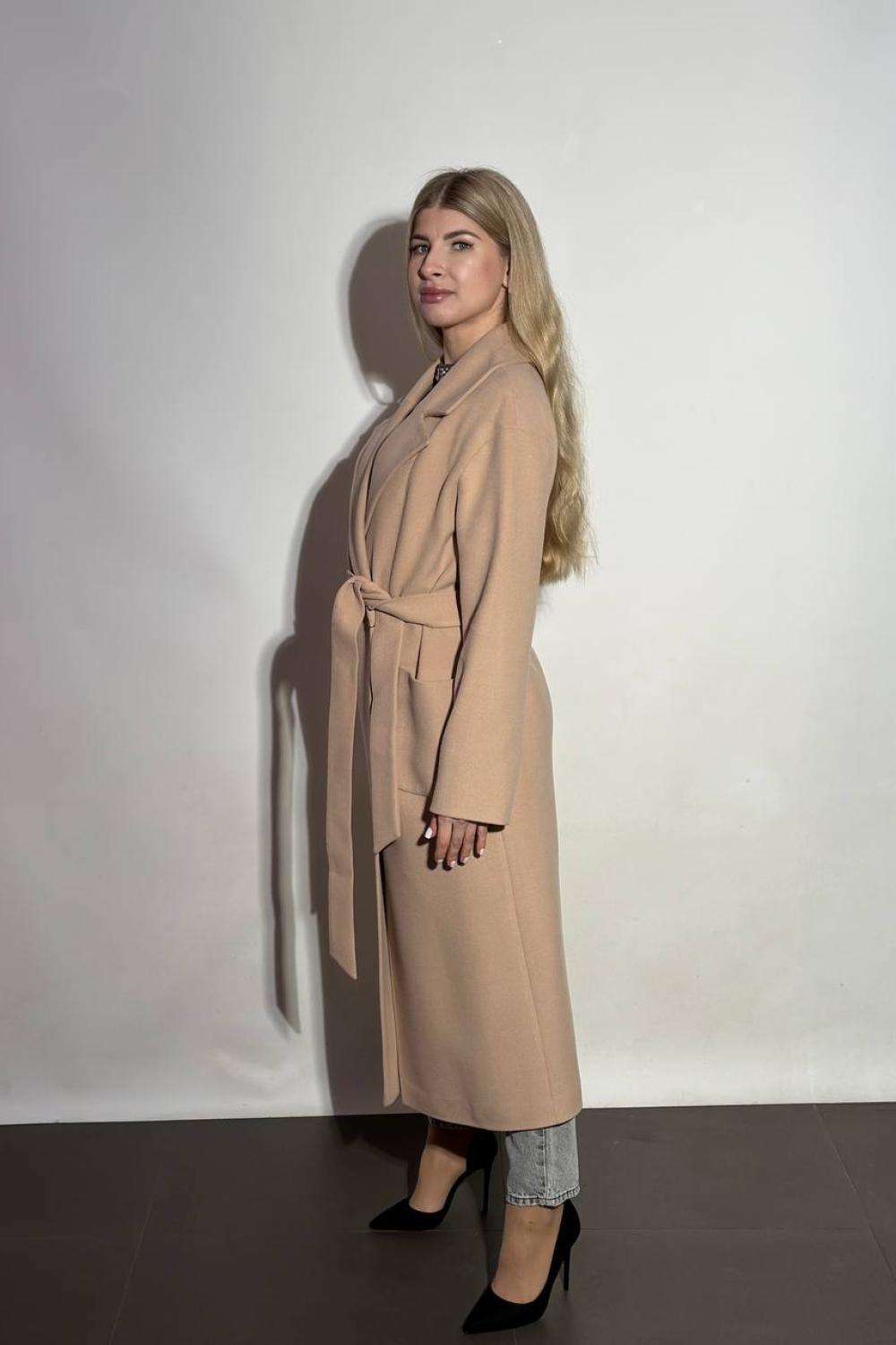 Beige coat for women