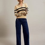 Beige striped jumper