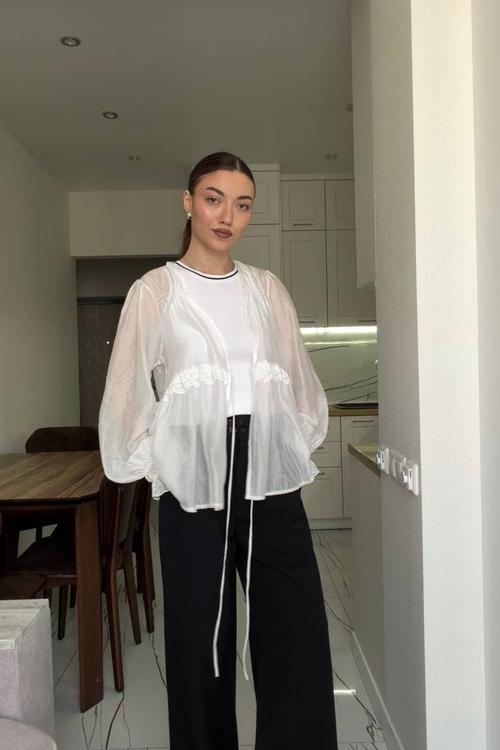 White semi-transparent blouse mihos_tancel_white